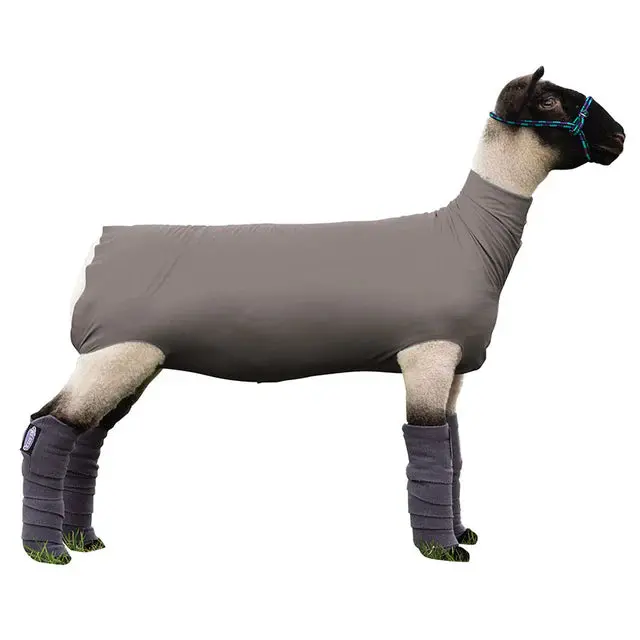 Spandex Sheep Tube - Black - Medium - Gray 1