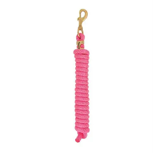 Poly Lead Rope With A Solid Brass 225 Snap - Raspberry 1