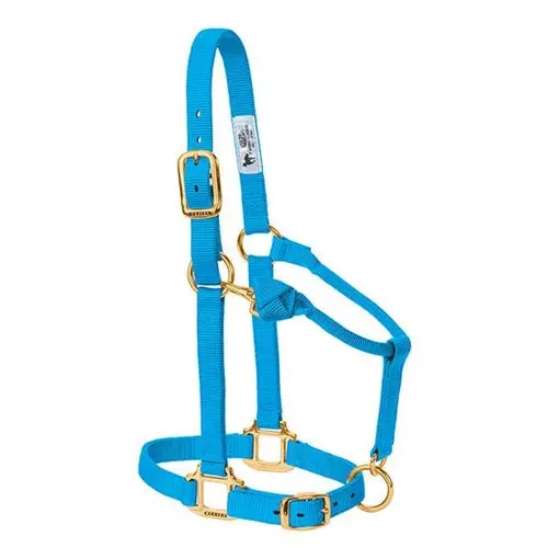 Original Adjustable Chin And Throat Snap Halter, 3/4" - Suckling Hurricane Blue 1