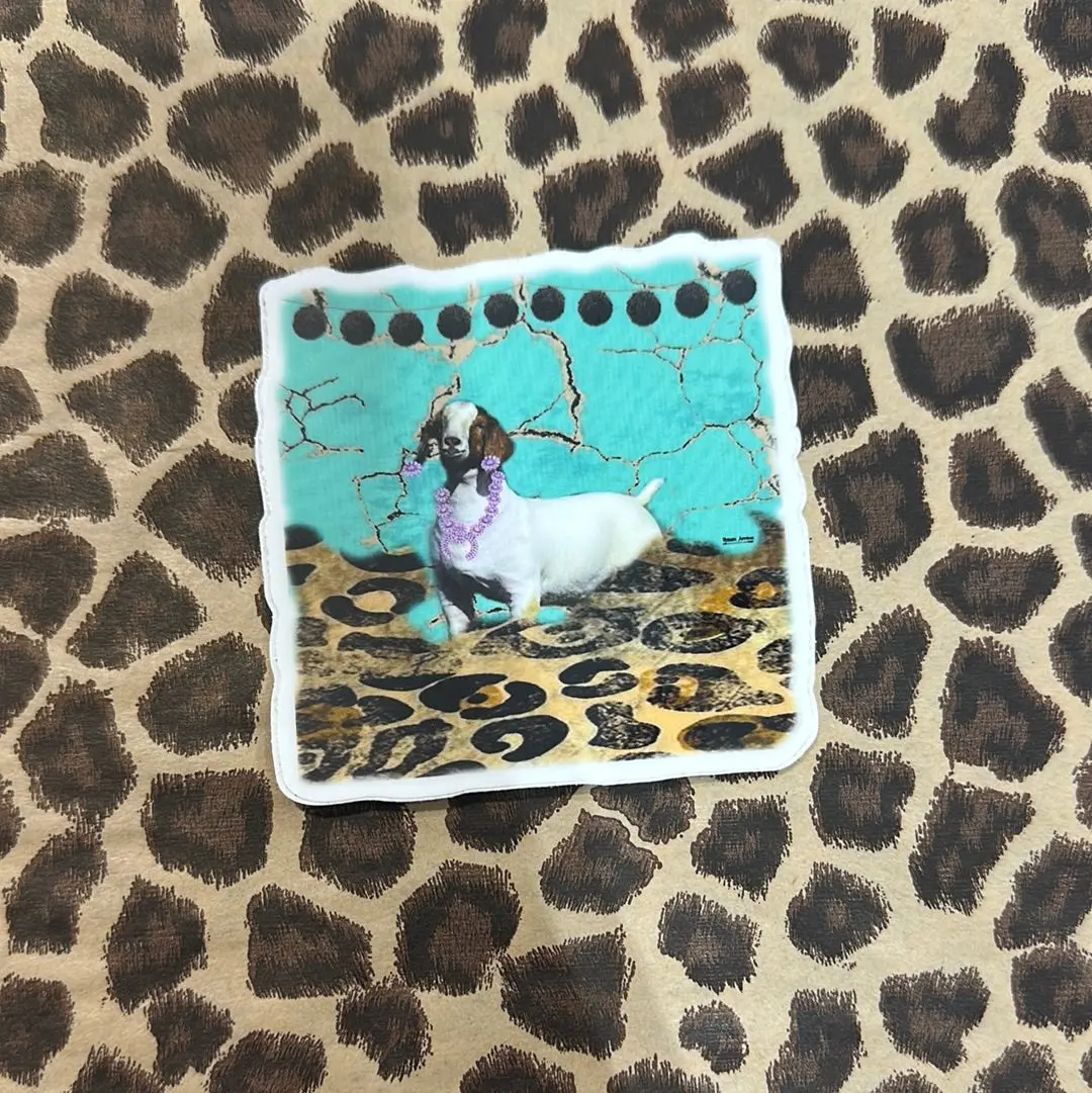 Show Goat/W Pink Sticker 1