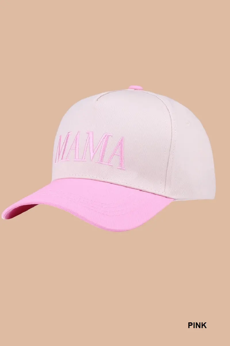 Pink Mama Two Tone Canvas Cotton Cap 1