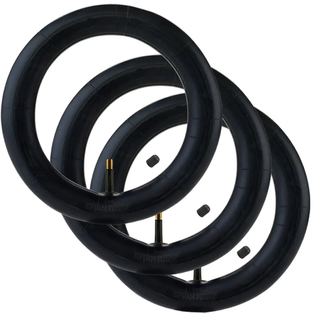 3 Pack - 12 / 12 1/2 X 1.75 / 2 1/4" Premium Quality Pram Inner Tube - Straight Valve 1
