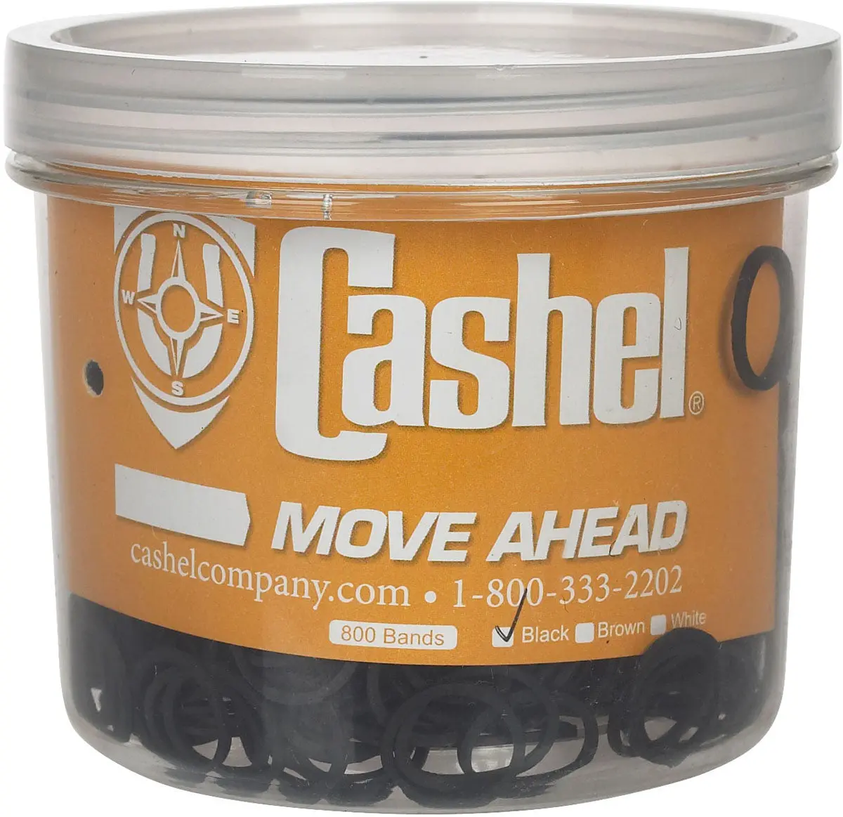 Cashel Rubber Braiding Bands, Black 1