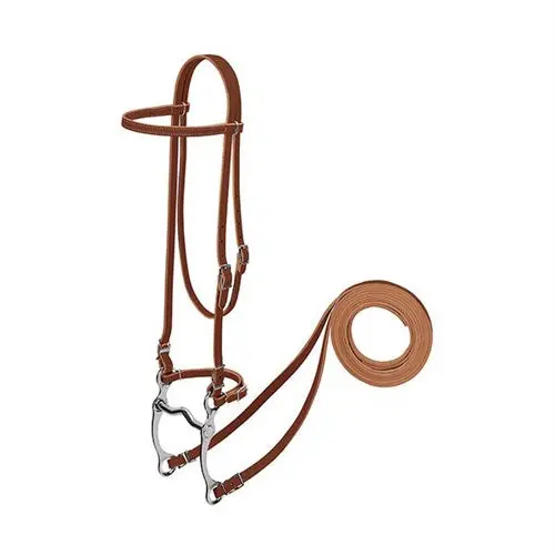 Harness Leather Browband Bridle With Single Cheek 1