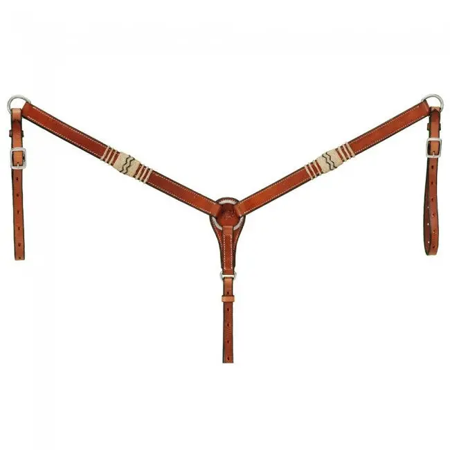 Breastcollar W/Braided Rawhide 1