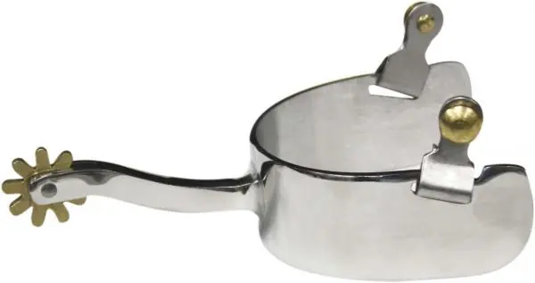 Showman Stainless Steel Wide Band Spur 1