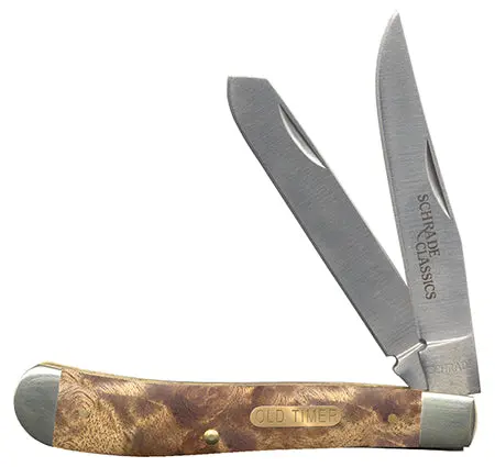 Old Timer Trapper Knife - Desert Iron Wood 1