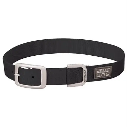 Nylon Single-Ply Dog Collar - Black - 21" L 1