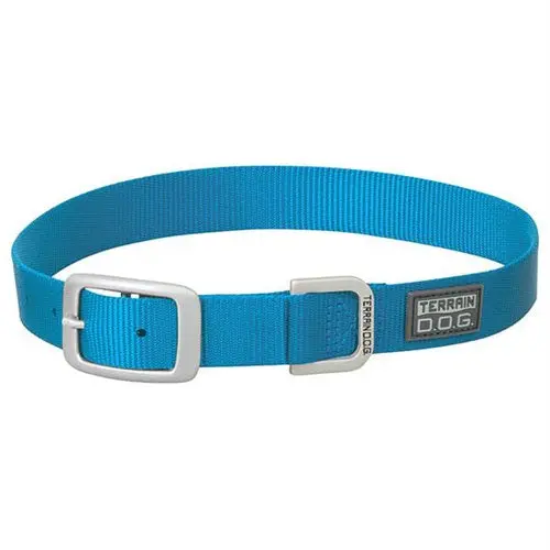 Nylon Single-Ply Dog Collar - Blue - 23" L 1