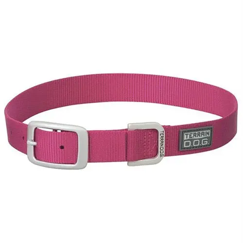 Nylon Single-Ply Dog Collar - Pink - Xs Neck S. 9" 1