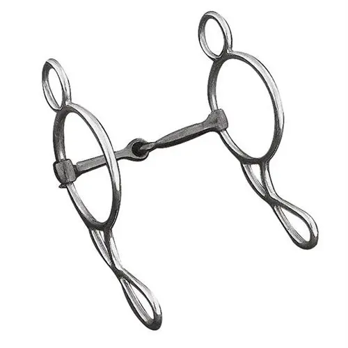 Gag Bit, 5-1/2" Sweet Iron Snaffle Mouth 1