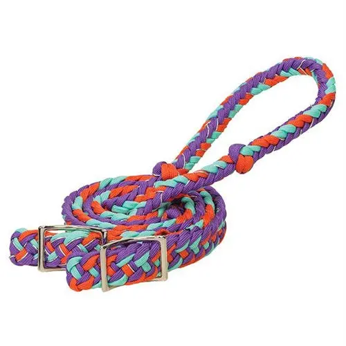 Braided Nylon Barrel Reins 1
