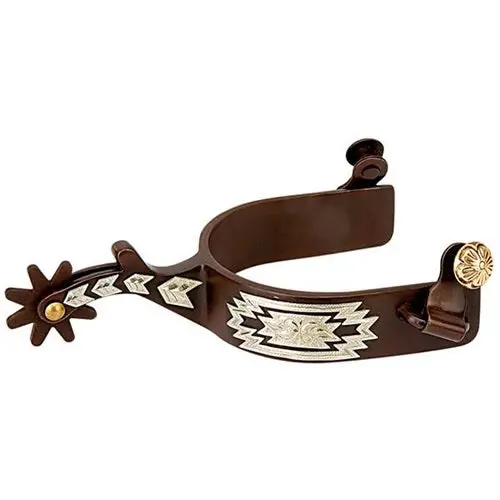 Men's Spurs With Engraved German Silver Trim 1