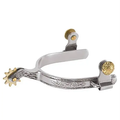 Ladies' Roping Spur With Engraved Band 1