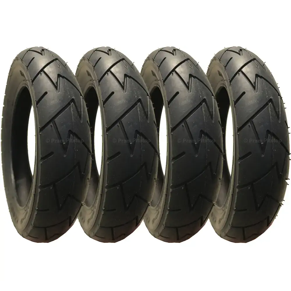 4 Pack - 10 X 1.75 X 2.00” Pram Tyres (Premium Brand) 1