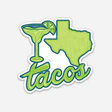 Margs, Tx, And Tacos Sticker 1