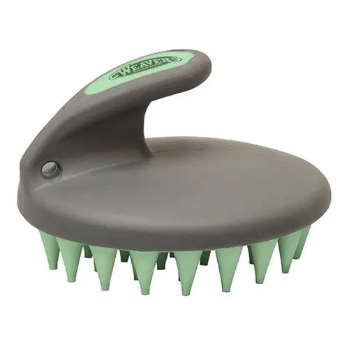 Palm Held Coarse Curry With Large Rubber Bristles 1