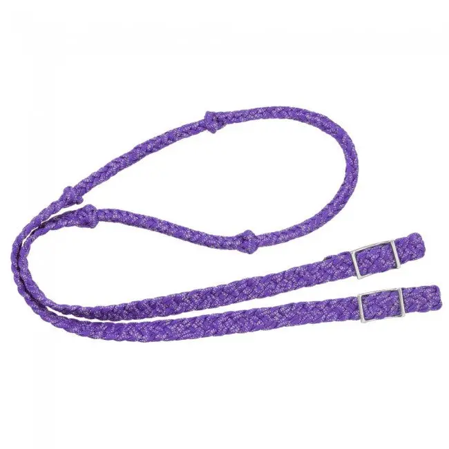 Tough1® Reflective Cord Knot Rope Rein - Purple 1