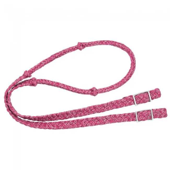 Tough1® Reflective Cord Knot Rope Rein - Pink 1