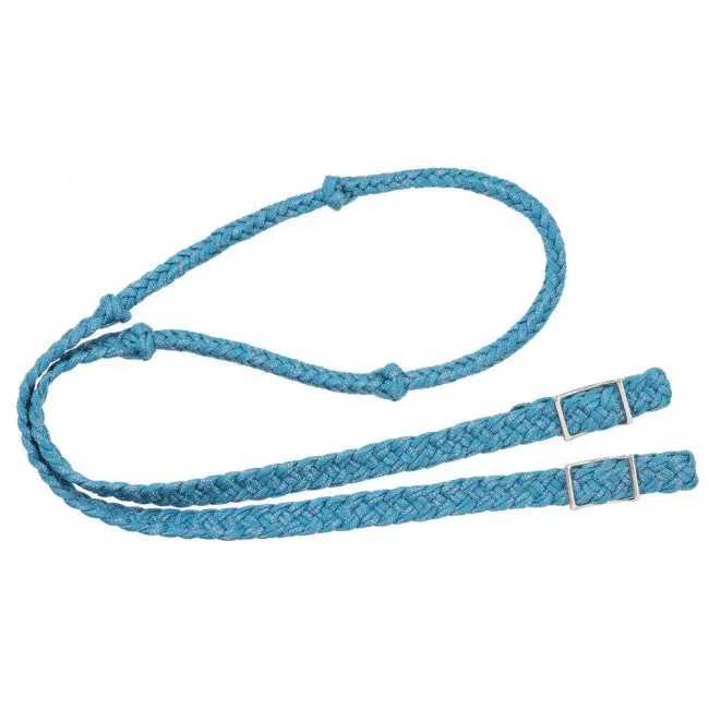 Tough1® Reflective Cord Knot Rope Rein - Turquoise 1