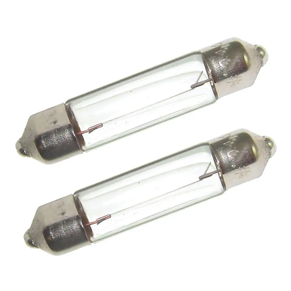 Perko Double Ended Festoon Bulbs - 12V, 10W, .74A - Pair [0070Dp0clr] 1