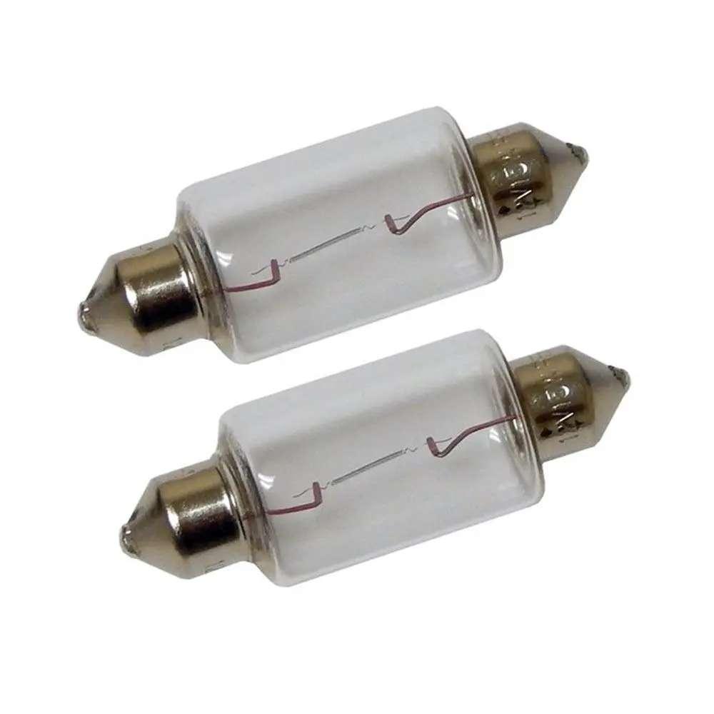 Perko Double Ended Festoon Bulbs - 12V, 15W, .97A - Pair [0070Dp1clr] 1