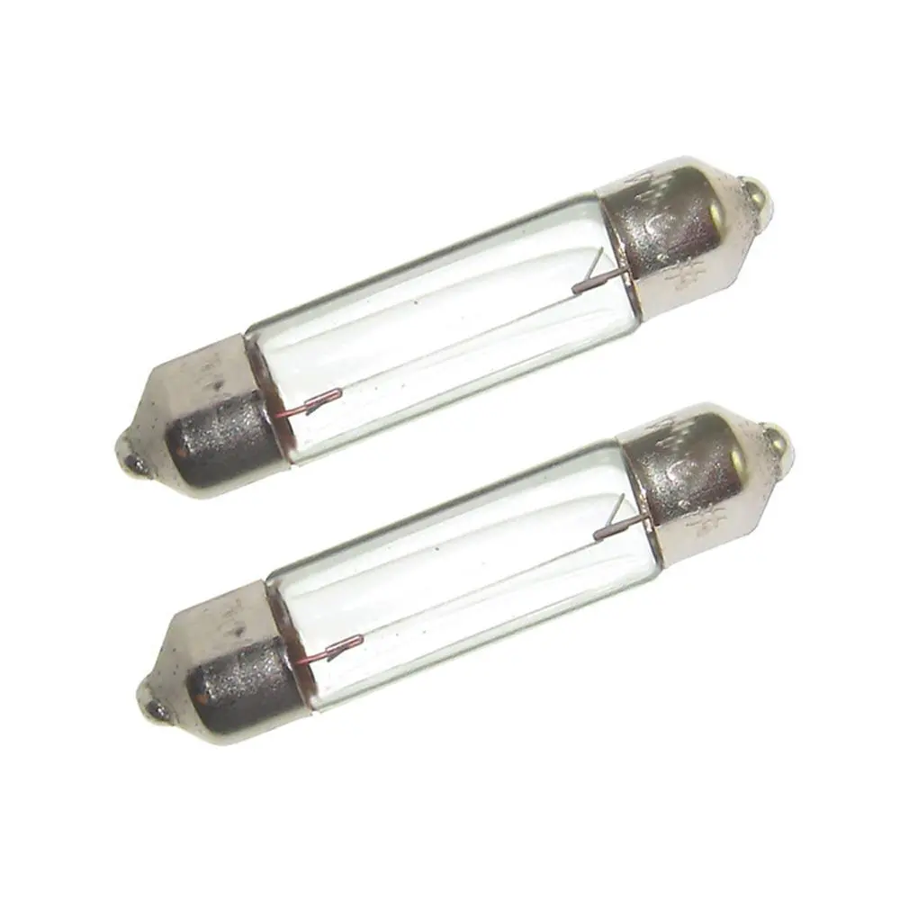 Perko Double Ended Festoon Bulbs - 12V, 10W, .80A - Pair [0071Dp0clr] 1