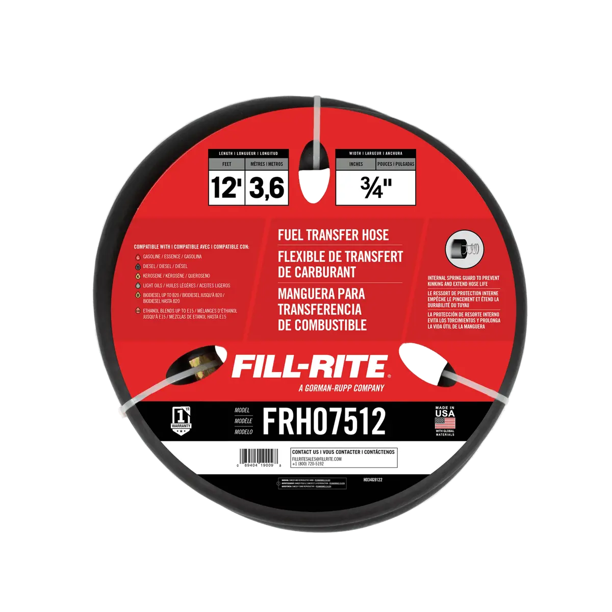 3/4"X12'hose Fuel Transfer 1