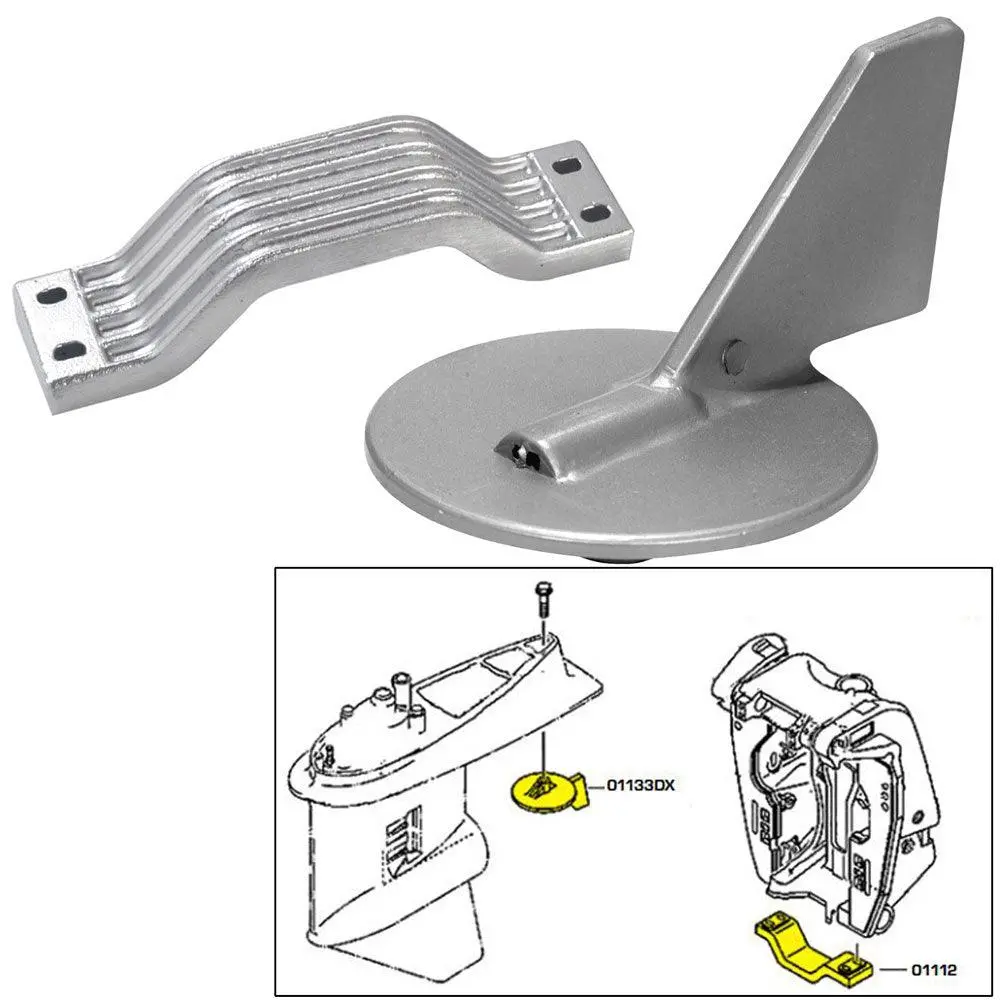 Tecnoseal Anode Kit W/Hardware - Yamaha 150-200Hp - Magnesium [21101Mg] 1
