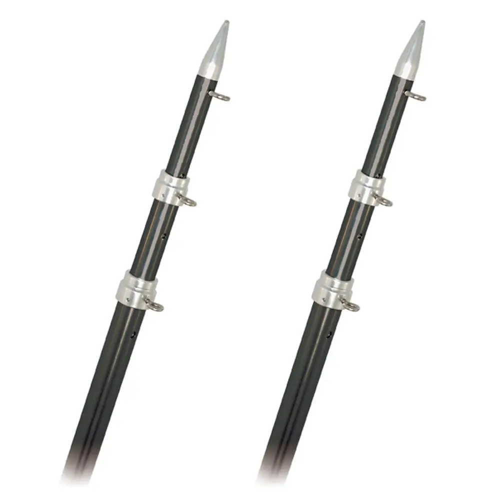 Rupp Top Gun Outrigger Poles - Telescopic - Carbon Fiber - 18' [A0-1800-Cft] 1