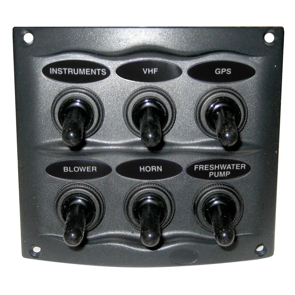 Bep Waterproof Panel - 6 Switches - Grey [900-6Wp] 1