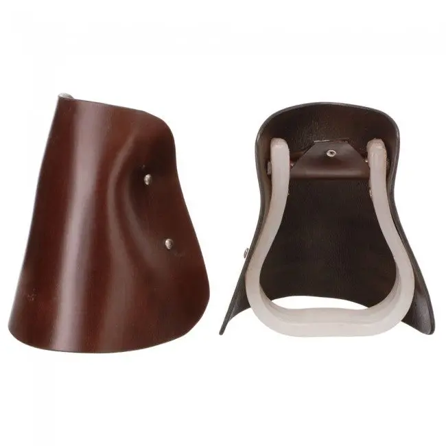 Royal King Youth Leather Hooded Stirrups 1