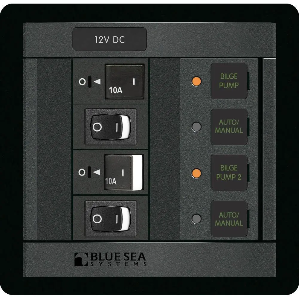 Blue Sea 1522 360 Panel Dual Bilge Pump Control [1522] 1