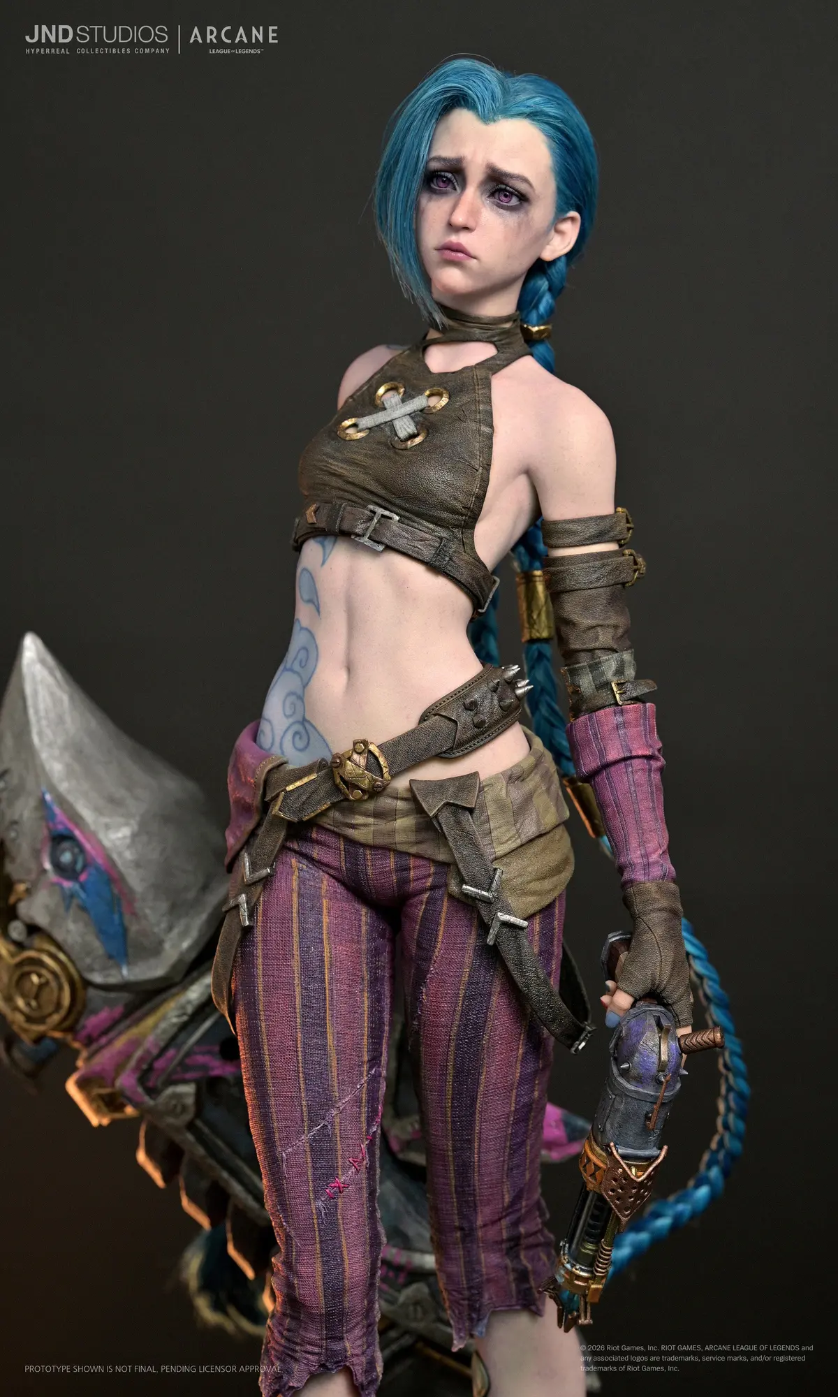 League Of Legends Arcane: Jinx 1/3 Scale Hyper Real Statue 1