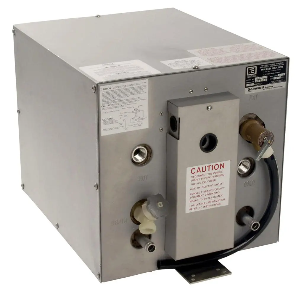 Whale Seaward 6 Gallon Hot Water Heater W/Front Heat Exchanger - Galvanized Steel - 120V - 1500W [F600] 1