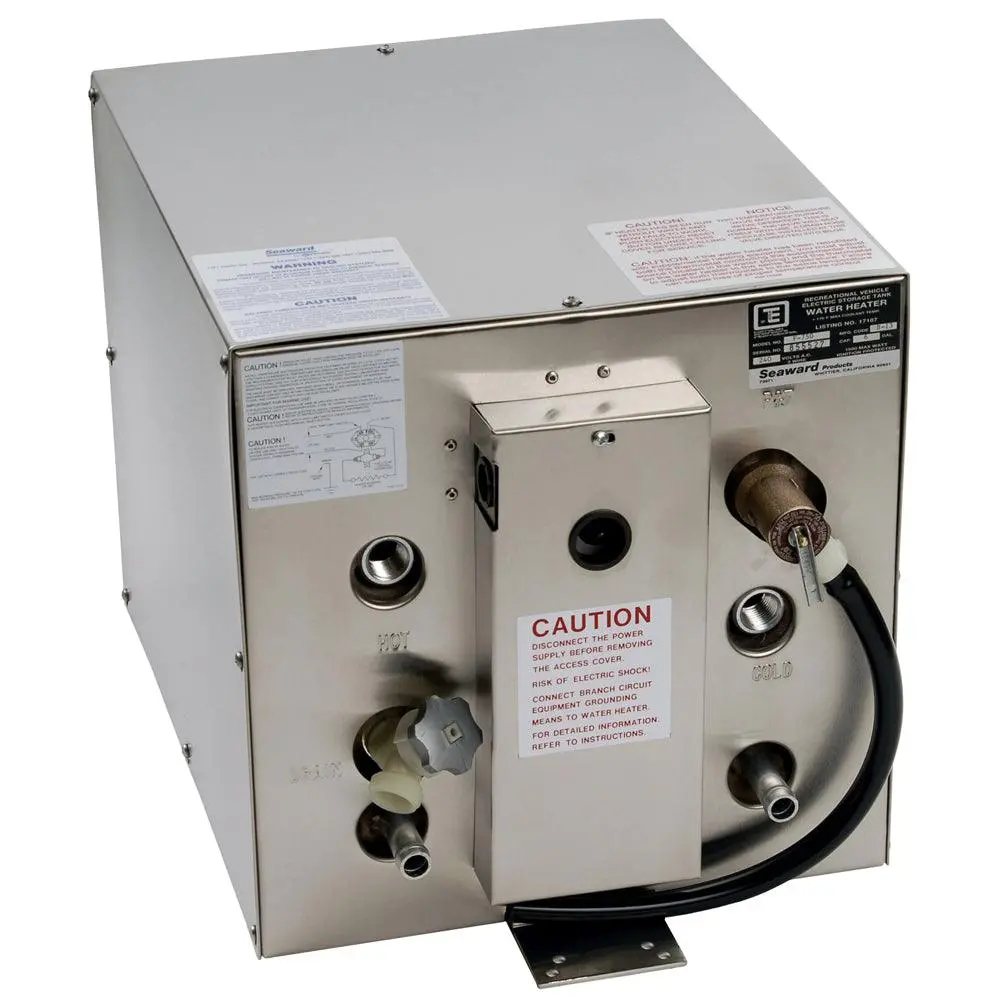 Whale Seaward 6 Gallon Hot Water Heater W/Front Heat Exchanger - Stainless Steel - 120V - 1500W [F700] 1