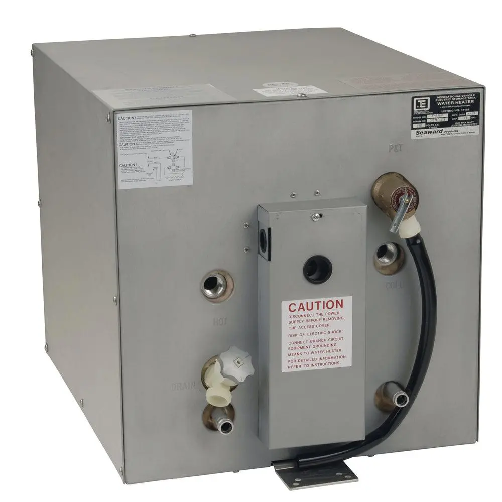 Whale Seaward 11 Gallon Hot Water Heater W/Front Heat Exchanger - Galvanized Steel - 120V - 1500W [F1100] 1