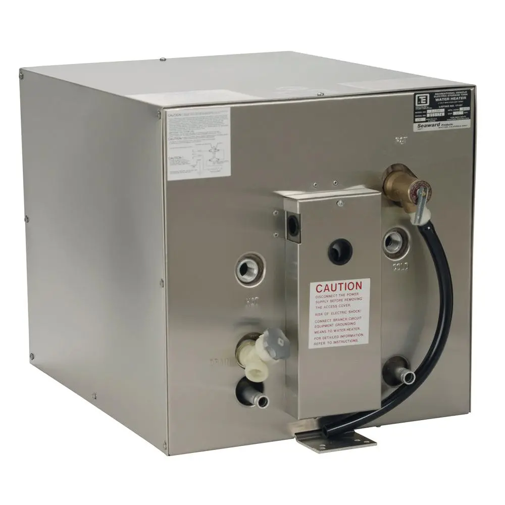 Whale Seaward 11 Gallon Hot Water Heater W/Front Heat Exchanger - Stainless Steel - 120V - 1500W [F1200] 1