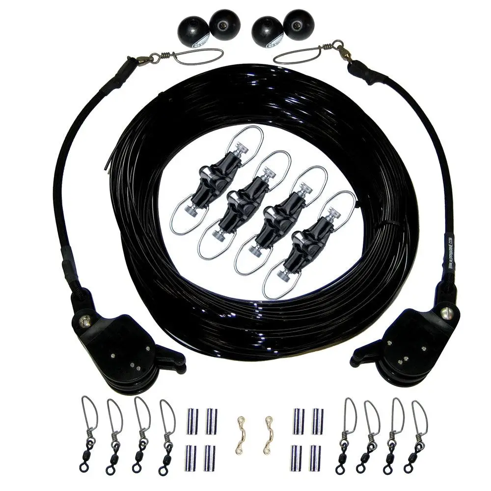 Rupp Double Rigging Kit W/Lok-Ups & Nok-Outs - 260' Black Mono [Ca-0175-Mo] 1