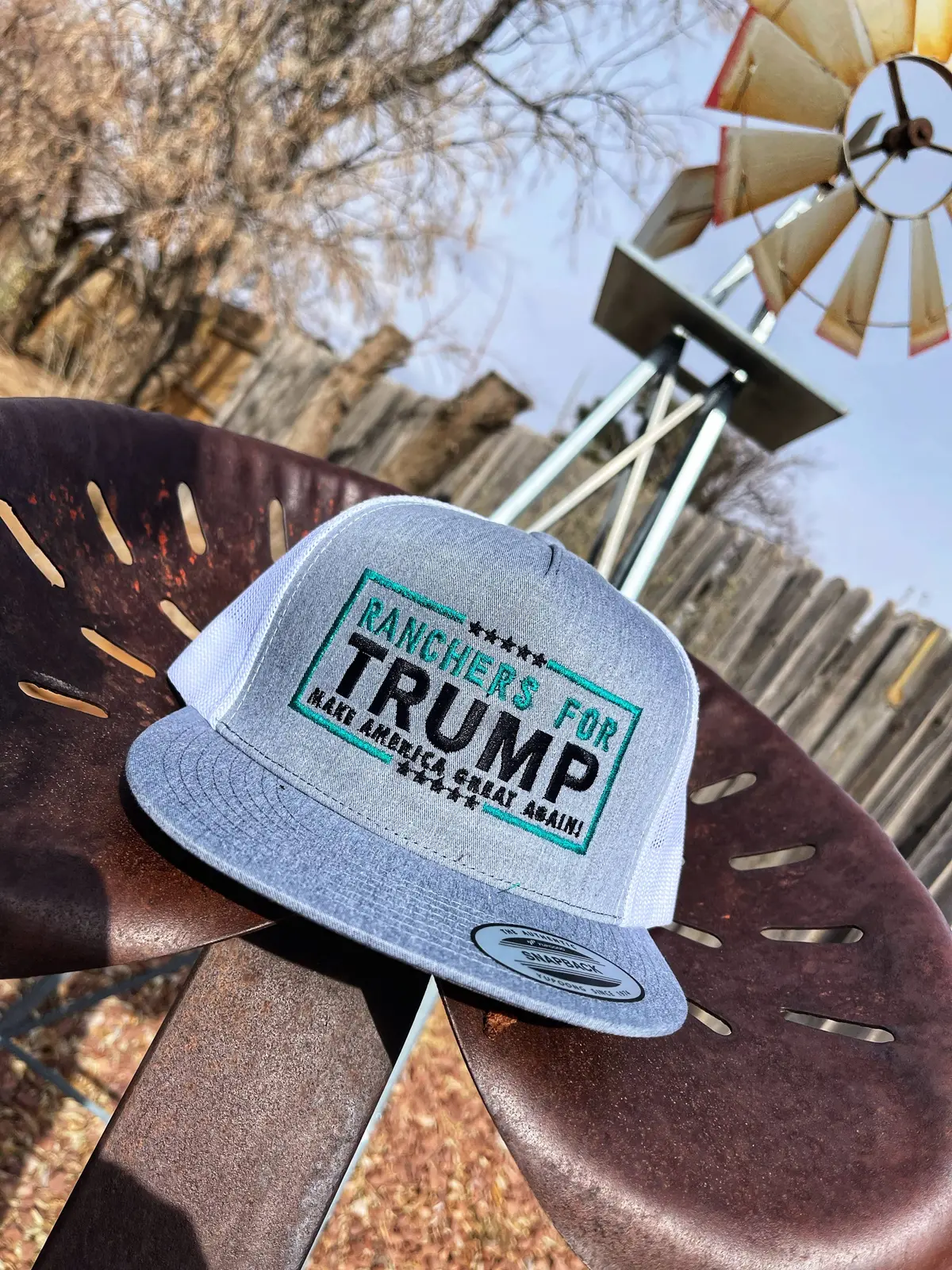 Ranchers For Trump Hat Turquoise Edition 1