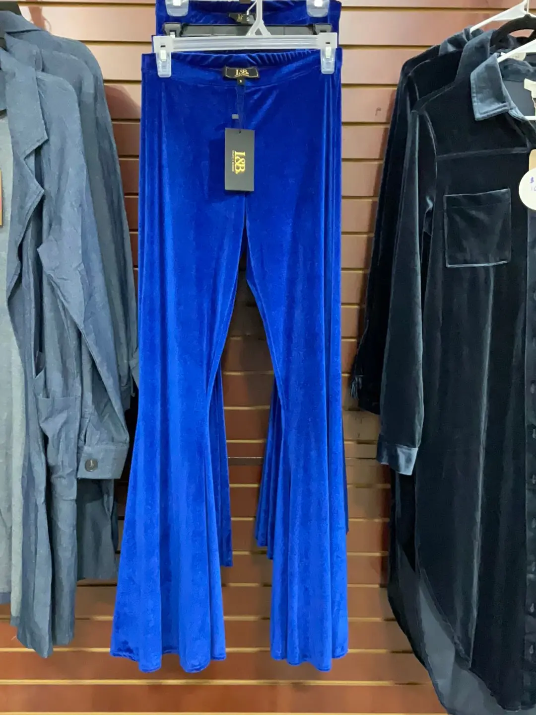 Velour Pants Blue 1