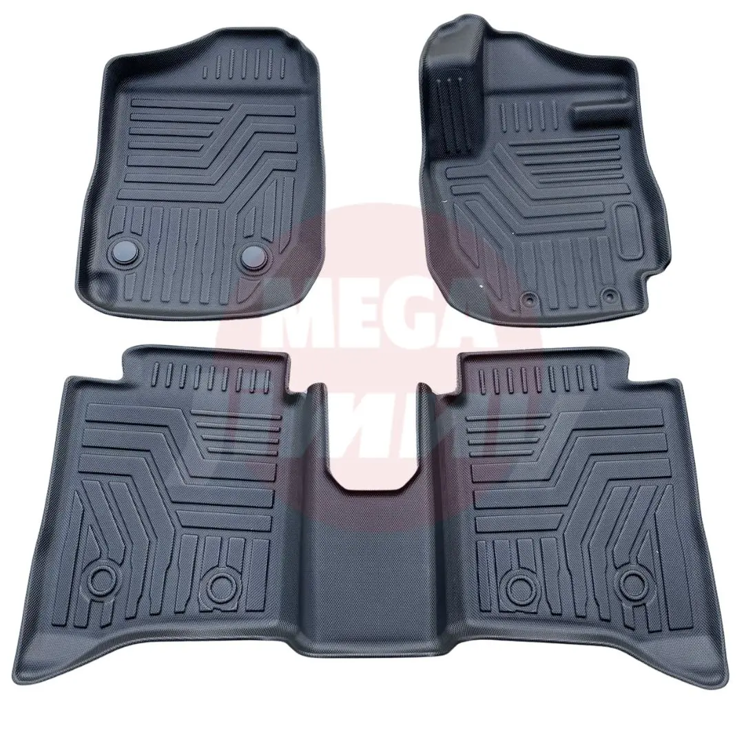 Protec Anti-Spill Rubber Floor Mats (Jc74 5 Door Jimny Xl) 1