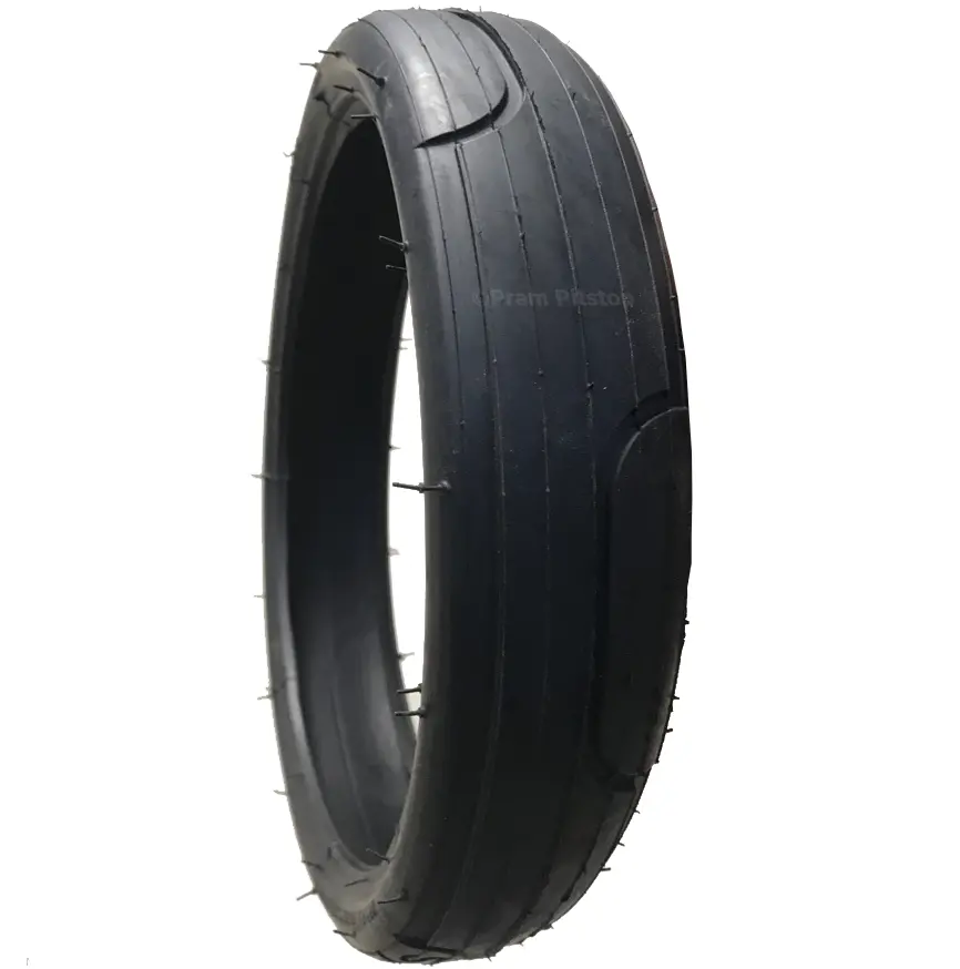 60 X 230 Pram Tyre (Low Profile) Black. 'Speed' Style Tread 1
