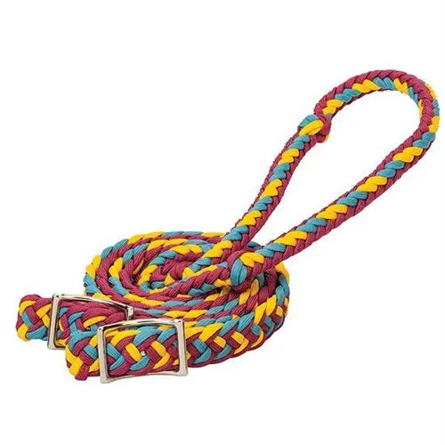 Braided Nylon Barrel Reins 1
