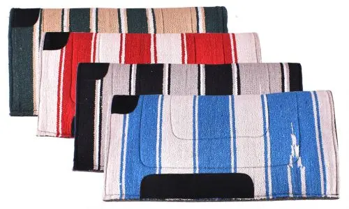Showman ® 30" X 30" Navajo Pad With Felt Bottom And Suede Wear Leathers. 1