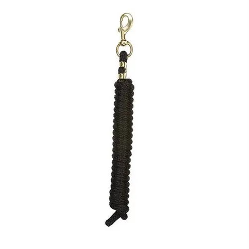 Poly Lead Rope With A Solid Brass 225 Snap - Grn/Must/Cinnamon 1