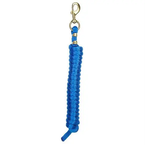 Poly Lead Rope With A Solid Brass 225 Snap - Blue 1