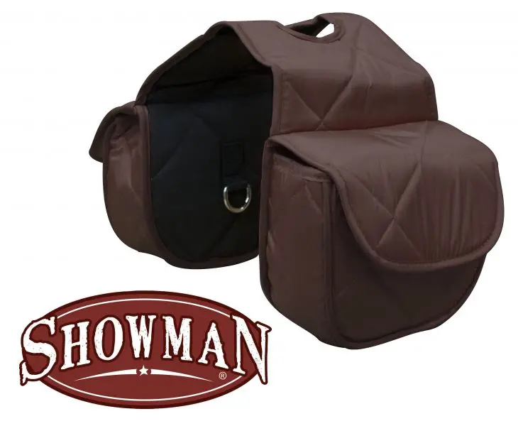 Showman ® Insulated Quilted Nylon Horn Bag With Velcro Closure 1