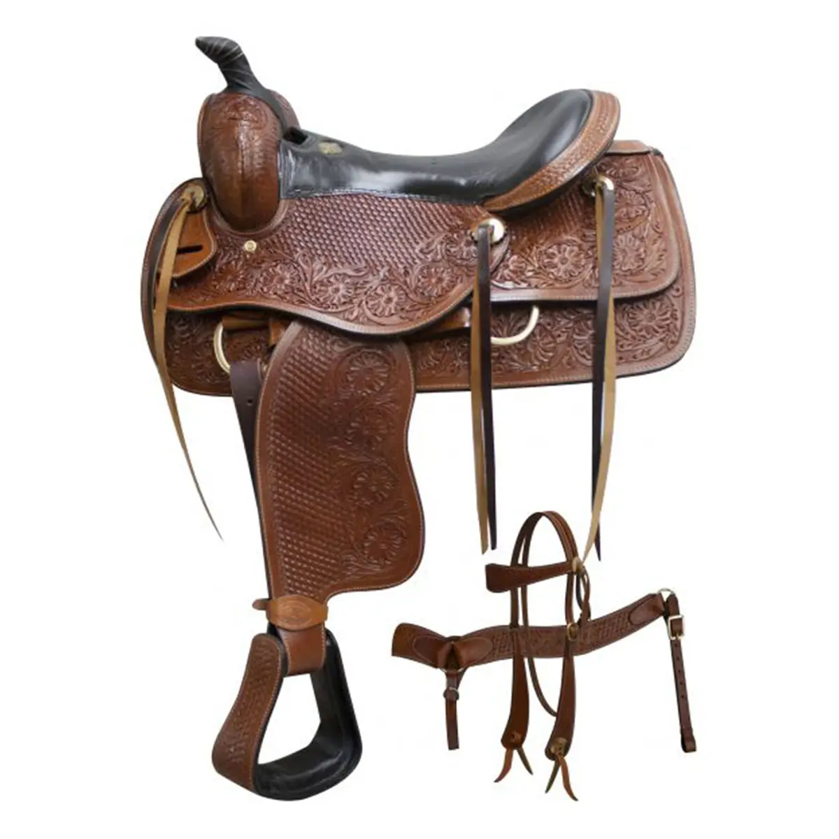 Double T 16" Pleasure Saddle Set 1