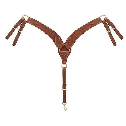 Synergy® Harness Leather Breast Collar - Russet - Roper 1